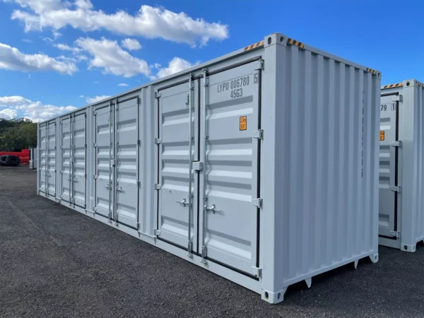 40FT-High-Cube-Storage-Shipping-Container-600x450 40FT High Cube Storage Shipping Container Conex w/4 Open Side Door 9.5′ Tall