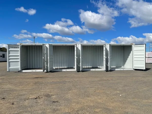 40FT-High-Cube-Storage-Shipping-Container8-600x450 40FT High Cube Storage Shipping Container Conex w/4 Open Side Door 9.5′ Tall