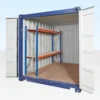 Adjustable, Heavy Duty Two Tier Container Racking (Single Bay)
